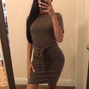 Mocha Tie dress